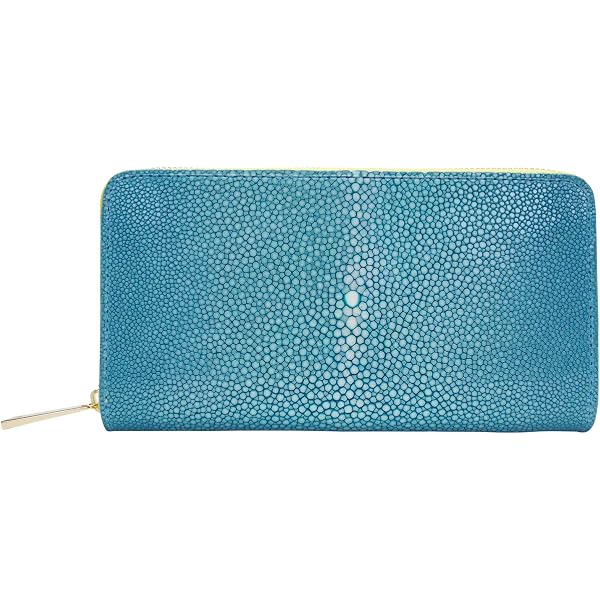 Amazon | [BAHARI] 三つ折りミニ財布 ポリッシュ ターコイズブルー